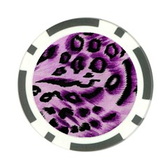 Background Fabric Animal Motifs Lilac Poker Chip Card Guard (10 Pack)