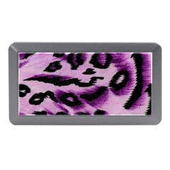 Background Fabric Animal Motifs Lilac Memory Card Reader (mini) by Amaryn4rt