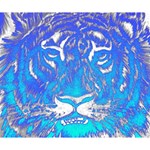 Background Fabric With Tiger Head Pattern Deluxe Canvas 14  x 11  14  x 11  x 1.5  Stretched Canvas