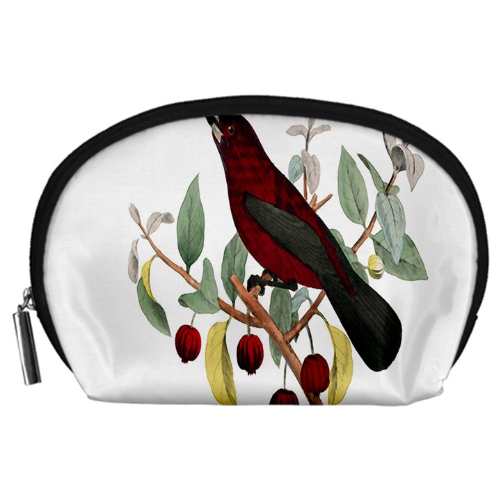 Bird On Branch Illustration Accessory Pouches (Large) 
