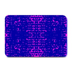 Blue And Pink Pixel Pattern Plate Mats by Amaryn4rt