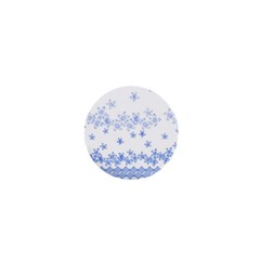 Blue And White Floral Background 1  Mini Buttons by Amaryn4rt