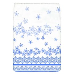 Blue And White Floral Background Flap Covers (l)  by Amaryn4rt