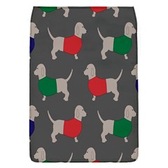 Cute Dachshund Dogs Wearing Jumpers Wallpaper Pattern Background Flap Covers (s)  by Amaryn4rt