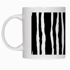 Zebra Background Pattern White Mugs by Amaryn4rt