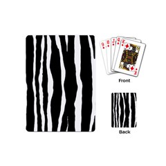 Zebra Background Pattern Playing Cards (mini)  by Amaryn4rt