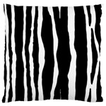 Zebra Background Pattern Large Cushion Case (Two Sides) Front