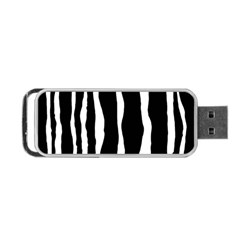 Zebra Background Pattern Portable Usb Flash (two Sides) by Amaryn4rt