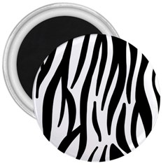 Seamless Zebra A Completely Zebra Skin Background Pattern 3  Magnets by Amaryn4rt