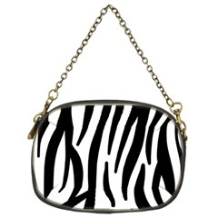 Seamless Zebra A Completely Zebra Skin Background Pattern Chain Purses (two Sides)  by Amaryn4rt