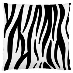 Seamless Zebra A Completely Zebra Skin Background Pattern Large Flano Cushion Case (two Sides) by Amaryn4rt