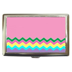 Easter Chevron Pattern Stripes Cigarette Money Cases by Amaryn4rt
