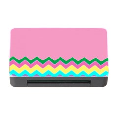 Easter Chevron Pattern Stripes Memory Card Reader With Cf by Amaryn4rt