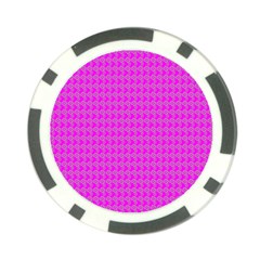 Clovers On Pink Poker Chip Card Guard (10 Pack) by PhotoNOLA