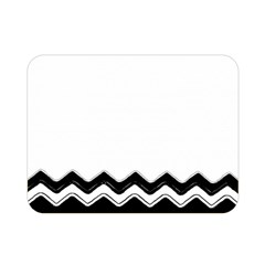Chevrons Black Pattern Background Double Sided Flano Blanket (mini)  by Amaryn4rt