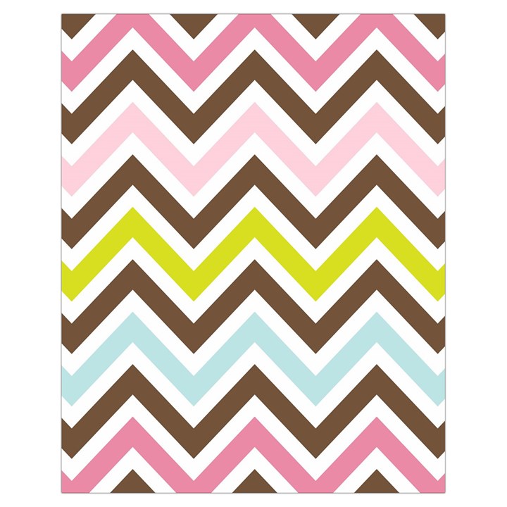 Chevrons Stripes Colors Background Drawstring Bag (Small)