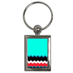 Pattern Digital Painting Lines Art Key Chains (rectangle)  by Amaryn4rt