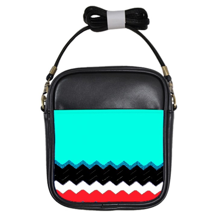 Pattern Digital Painting Lines Art Girls Sling Bags