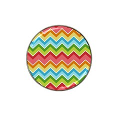 Colorful Background Of Chevrons Zigzag Pattern Hat Clip Ball Marker