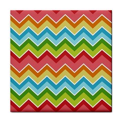 Colorful Background Of Chevrons Zigzag Pattern Face Towel by Amaryn4rt