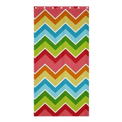 Colorful Background Of Chevrons Zigzag Pattern Shower Curtain 36  X 72  (stall)  by Amaryn4rt