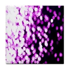 Bokeh Background In Purple Color Tile Coasters by Amaryn4rt