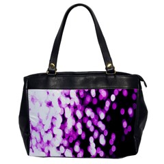Bokeh Background In Purple Color Office Handbags by Amaryn4rt