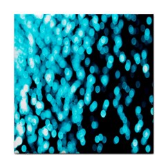 Bokeh Background In Blue Color Face Towel by Amaryn4rt