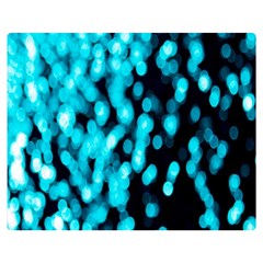 Bokeh Background In Blue Color Double Sided Flano Blanket (medium)  by Amaryn4rt