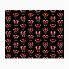 Dark Conversational Pattern Small Glasses Cloth by dflcprints