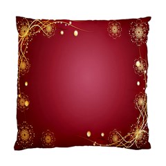 Red Background With A Pattern Standard Cushion Case (one Side) by Amaryn4rt