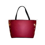Red Background With A Pattern Shoulder Handbags Front