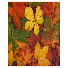 Colorful Autumn Leaves Leaf Background Drawstring Bag (small)