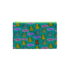 Meow Cat Pattern Cosmetic Bag (xs) by Amaryn4rt