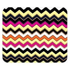Colorful Chevron Pattern Stripes Double Sided Flano Blanket (small)  by Amaryn4rt