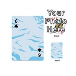 Blue Tiger Animal Pattern Digital Playing Cards 54 (Mini)  Front - Spade6