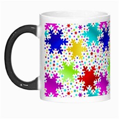 Snowflake Pattern Repeated Morph Mugs by Amaryn4rt