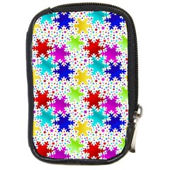 Snowflake Pattern Repeated Compact Camera Cases