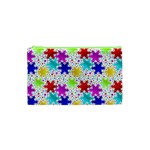 Snowflake Pattern Repeated Cosmetic Bag (XS) Front