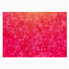 Abstract Red Octagon Polygonal Texture Large Glasses Cloth by TastefulDesigns