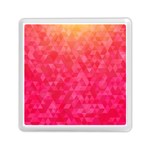 Abstract red octagon polygonal texture Memory Card Reader (Square)  Front