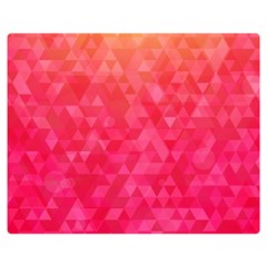 Abstract Red Octagon Polygonal Texture Double Sided Flano Blanket (medium)  by TastefulDesigns