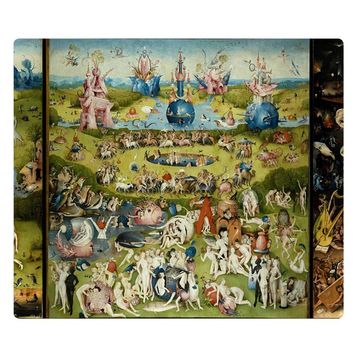 Hieronymus Bosch Garden Of Earthly Delights Double Sided Flano Blanket (Small) 