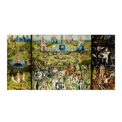 Hieronymus Bosch Garden Of Earthly Delights Satin Wrap by MasterpiecesOfArt
