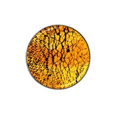 Yellow Chevron Zigzag Pattern Hat Clip Ball Marker (10 pack)