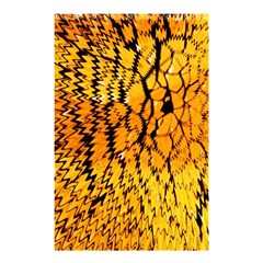 Yellow Chevron Zigzag Pattern Shower Curtain 48  X 72  (small)  by Amaryn4rt