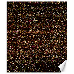 Colorful And Glowing Pixelated Pattern Canvas 8  X 10  by Amaryn4rt