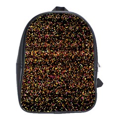 Colorful And Glowing Pixelated Pattern School Bags (xl)  by Amaryn4rt