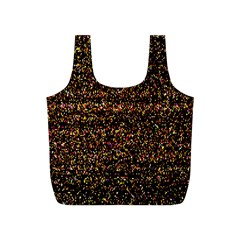 Colorful And Glowing Pixelated Pattern Full Print Recycle Bags (s)  by Amaryn4rt
