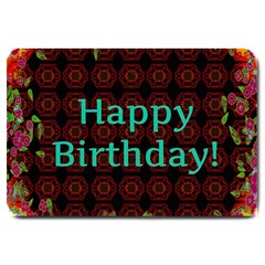 Happy Birthday To You! Large Doormat  by Amaryn4rt